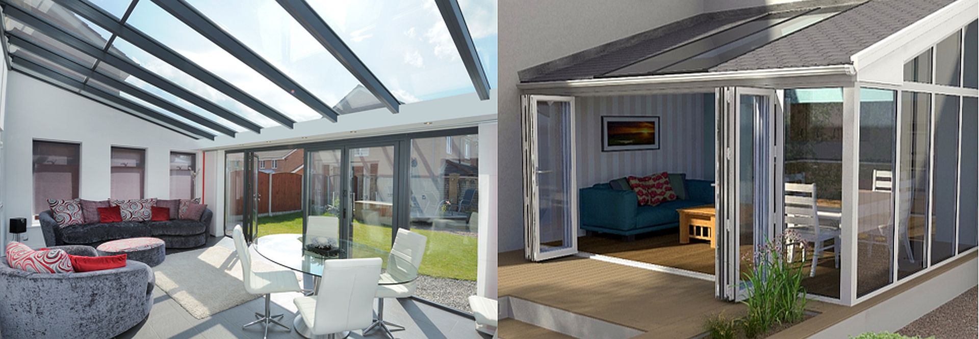 Lean-to Conservatories also known as Mediterranean Conservatories